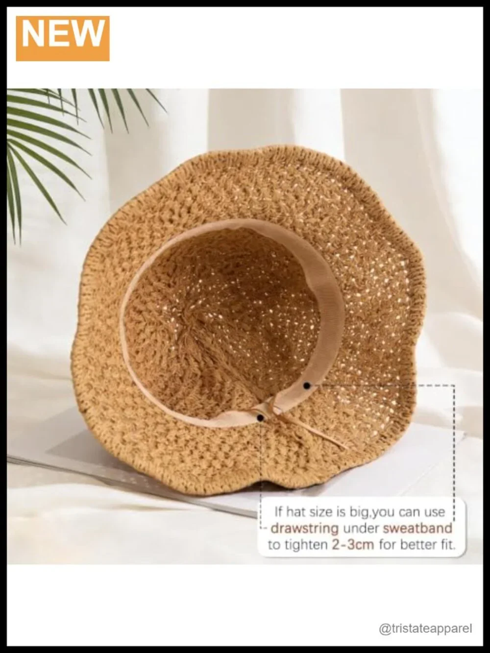 Wire Brim Straw Bucket Hat UV Protection Packable Women Sun Hat